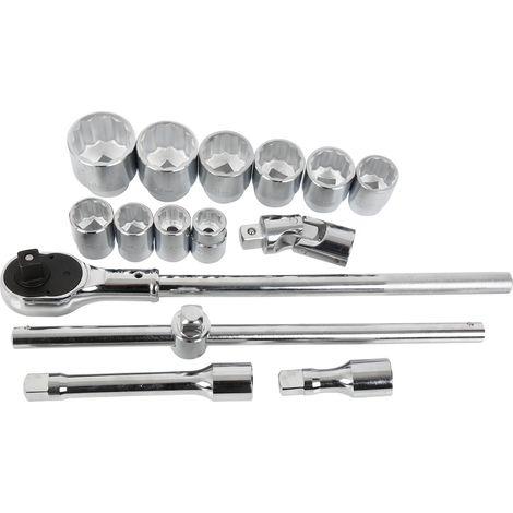 Composition cliquet+10 douilles 12 pans 3/4" 22-50mm - OM 2355BL - CLAS Equipements (1/2)