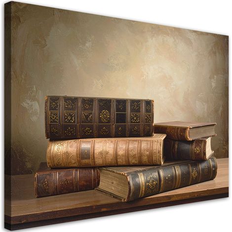 Stampe su Tela, Libri antichi in stile retrò vintage, 30x20 (1/5)