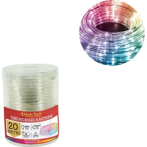 HIGH TECH TUBO MICROLED A BATTERIA DA 20 MT CON LUCI MULTICOLOR (1/4)