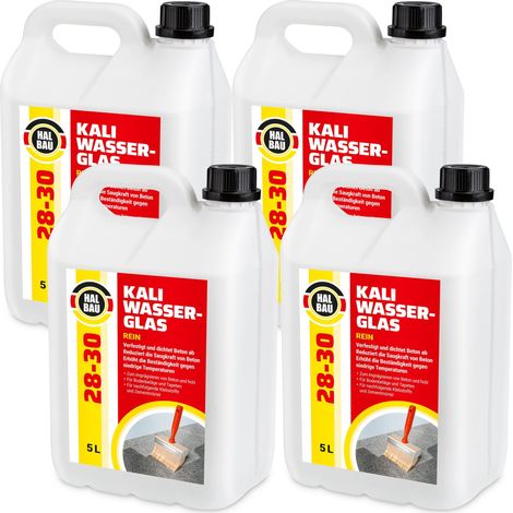 HALBAU Kaliwasserglas HB28-30 Betonimprägnierung Holzschutz Grundierung Konservierung - 20L