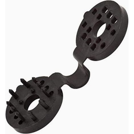Clips Pinzas de Plástico para sujeción para Mallas de Sombreo, Ocultación, Brezo, Telas y Vallas para Jardín Anti UV Negro (1/2)