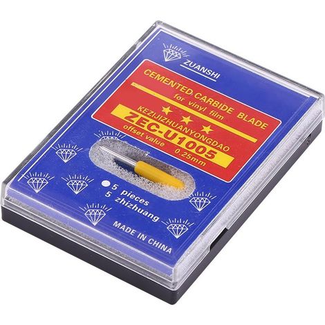 15 lames de découpe vinyle haute dureté pour traceur, outil de découpe 30/45/60 degrés (1/5)