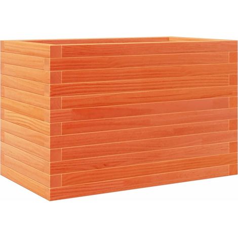 Vassoio per fioriera aiuola rialzata piante fiori terrazza giardino cera 70 x 40 x 45,5 cm legno di pino massiccio marrone 020038481