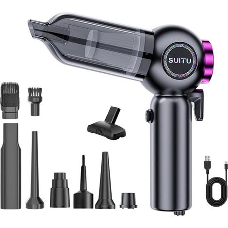 Aspirateur à main DYNAMIC avec une forte puissance d'aspiration de 16 000 Pa pour voitures et maisons (violet) (1/5)