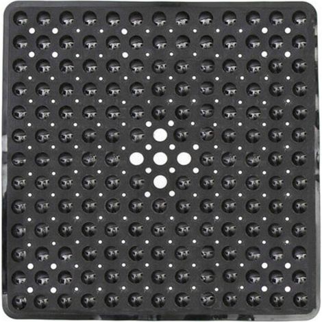 Tapis de douche antidérapant, tapis de bain carré 53 x 53 cm avec ventouses puissantes et trous de drainage, lavable en machine, séchage rapide, anti-moisissure, tapis de bain salle de bain (1/5)