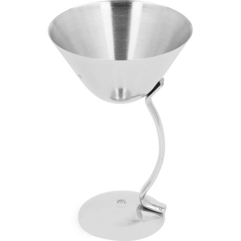 Verre à Martini en Acier Inoxydable 150ml, Coupe Métallique Dorée pour Cocktails, Accessoire Bar Élégant