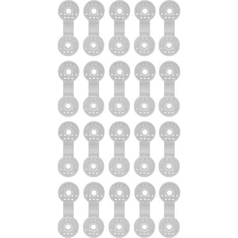 20 pièces pare-soleil Net pince ronde ombre tissu Clips serre Film pince de fixation pour tente serre accessoires (1/5)