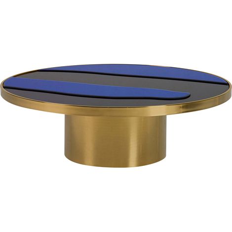 Goldfarbener Couchtisch aus Edelstahl 100 x 100 x 33 cm (1/5)