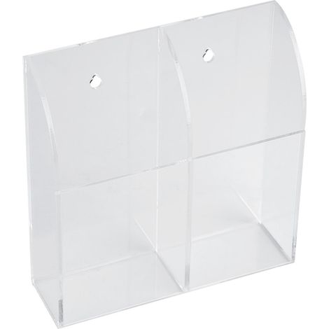 Étui de rangement mural en acrylique pour télécommande de climatiseur (2 pièces) (1/4)