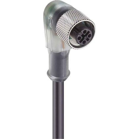 Lumberg Automation Kupplung M12 3-pol. mit Schraubverbindung und LED 10m PUR Kabel