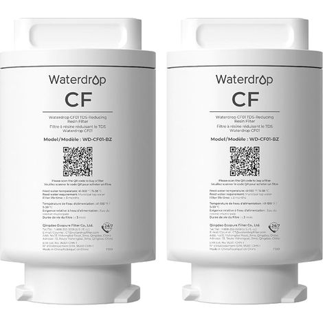 Filtres de rechange Waterdrop CF01 pour CT01, lot de 2 (1/5)