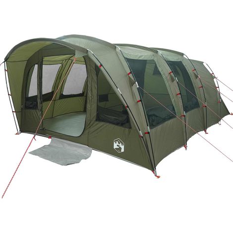 vidaXL Tienda de campaña tipo túnel 427 x 315 x 178 cm Verde oliva (1/2)