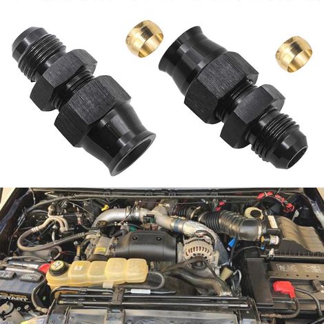 Adaptateur de tuyau rigide de carburant AN6 mâle droit vers tube 5/16" 3/8" - AN6 3 8 (1/4)