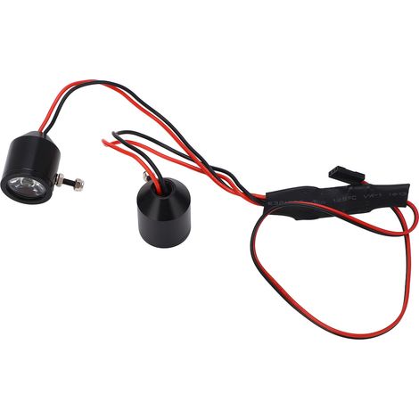 Phare LED 3W pour modèles RC, 8 modes d'éclairage dynamiques, interrupteur intégré, parfait pour customisation de voitures télécommandées. (1/5)