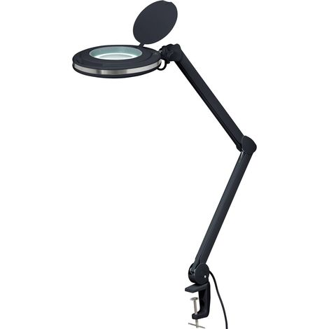 [GEBRAUCHT] B-Ware TOOLCRAFT LED-LUPENLEUCHTE 5 Zoll 1,75-fach Vergrößerung Tischklemme Schwarz