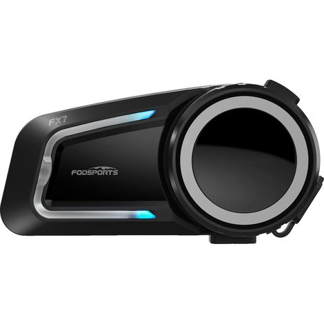Intercom Bluetooth pour Moto, Double Bluetooth 5.4, Portée de 2000m, Haut-parleur HIFI de 40mm, Étanche IP67, Connectivité Multi-Cyclistes (1/5)