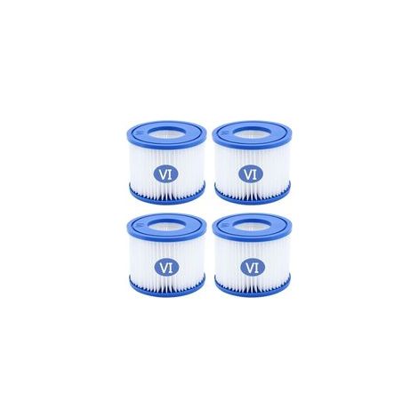 Lot de 4 filtres de spa de type VI compatibles 90352E, 58323 et 90427E, accessoires de remplacement pour piscines hors sol (1/5)
