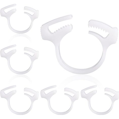 Lot de 6 colliers de serrage en plastique de qualité supérieure pour Polaris 180 280 360 380 480 (blanc)