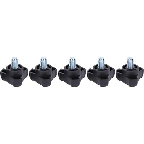 Lot de 5 vis moletées triangulaires en plastique M8, serrage manuel, boulon de blocage, 18 mm (1/5)