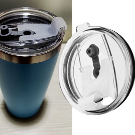 Mug isotherme de voyage avec couvercle transparent et étanche, 887 ml (30 oz), diamètre intérieur 92 mm (3,6 po), diamètre extérieur 100 mm (3,9 po). (1/5)