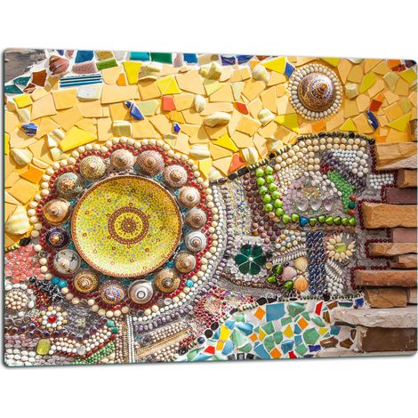 Tagliere della lastra di vetro 52x40 mosaico (1/5)