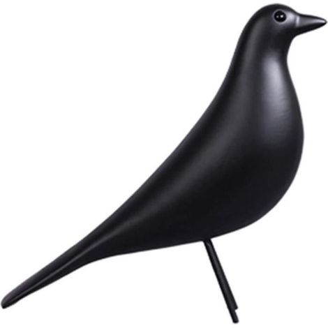 (Noir)Figurine Statue - Manualidades Caseras - Pigeon Oiseau - Résine - Noir - 24.5x8.5x22cm (1/4)