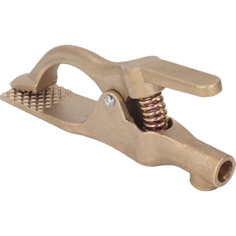 Pince de masse pour soudure 500A en laiton, 35mm d'ouverture, conductivité élevée et anti-oxydation (1/5)