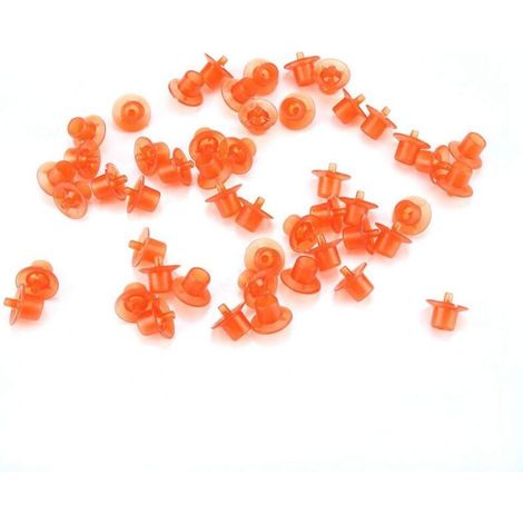 Pack of 100 beekeeping bases for American beekeepers (orange) - AquaForge (1/3)