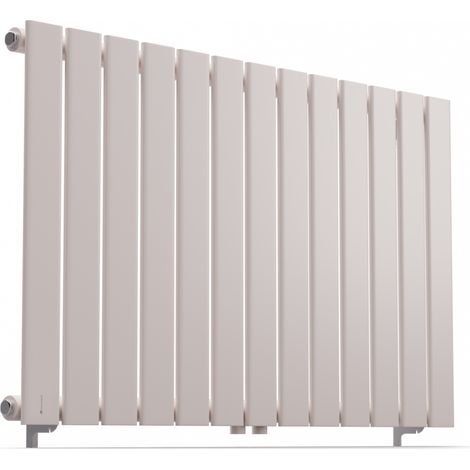 Blumfeldt Badheizkörper, Design Heizkörper Flach, Sparsamer Flachheizkörper Vertikal, 681 Watt Warmwasser Wandheizkörper für Badezimmer & Wohnzimmer, Leiser Vertikal Heizkörper mit Thermostat