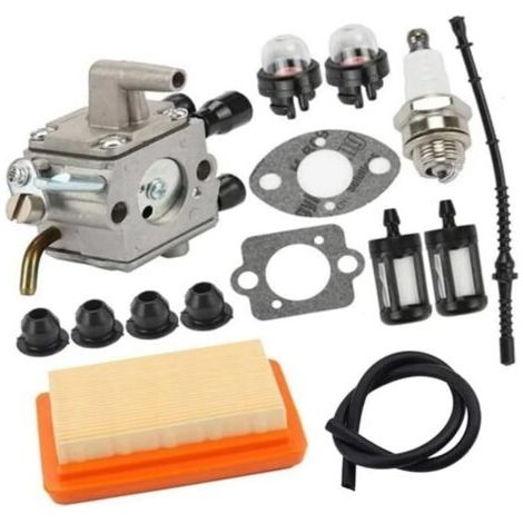 Carburateur compatible avec les modèles FS120, FS200, FS250, FS300, FS350, FR350, FR450 et FR480. Kit de filtre à air for tondeuses gazon (1/2)