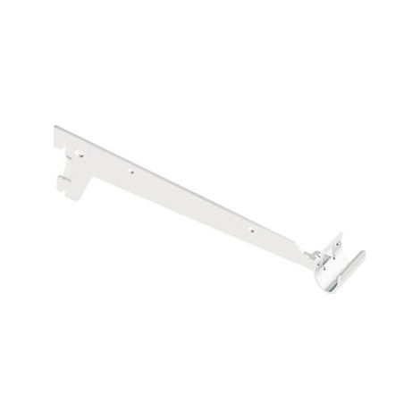 REGGIMENSOLA A 2 GANCI PER TUBO OVALE - 25 CM. - BIANCO