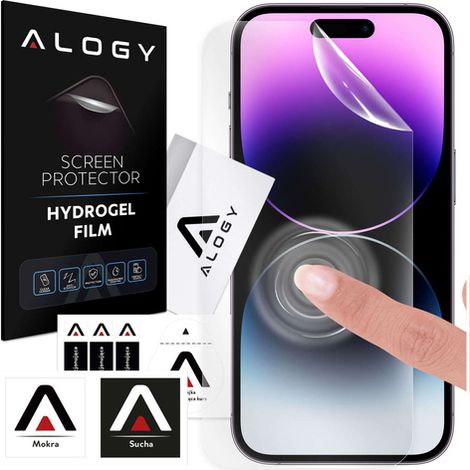 Película de hidrogel para protector de pantalla de iPhone 14 Pro Película de hidrogel Alogy (1/5)