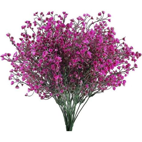 pièces fleur artificielle décoration Plastique Rouge Rose Violet (1/5)