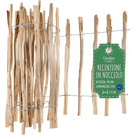 Recinzione Nocciolo 70x5 m - Spazio Listelli 3-5 cm