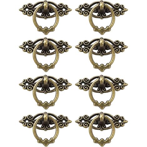 Maniglia per mobili, 8 pomelli per mobili, pomelli da tirare, maniglie vintage, maniglie decorative per mobili antichi, adatte per porte, finestre, armadi, cassetti