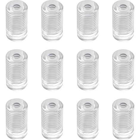 12PCS Vis de fixation en acrylique Clous de fixation transparents pour enseigne murale, clou de fixation pour verre publicitaire (1/4)
