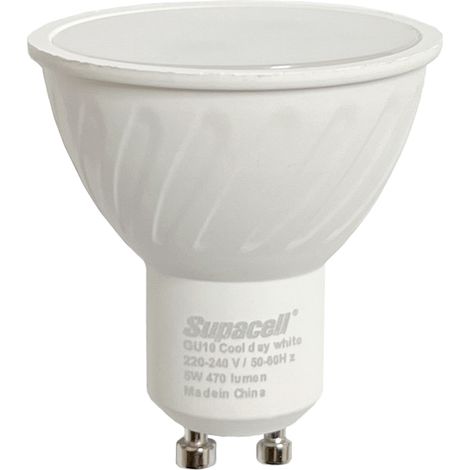 Litecraft Light Bulb GU10 5 Watt 6500K Cool White Non Dimmable LED in White