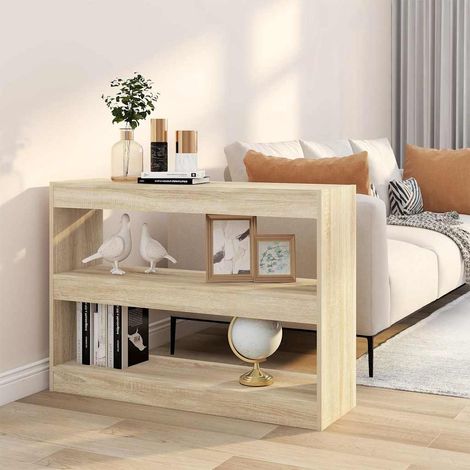 vidaXL Estantería/divisor de espacios color roble Sonoma 100x30x72 cm (1/5)