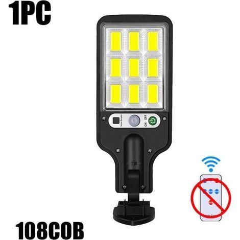 Lichterkette für den Innenbereich, 108 COB – 1 Stück – 1-2-3-4 Stück Solar-LED-Lichter, Solar-Außenlampe mit 3 Modi, wasserdicht, Sensor