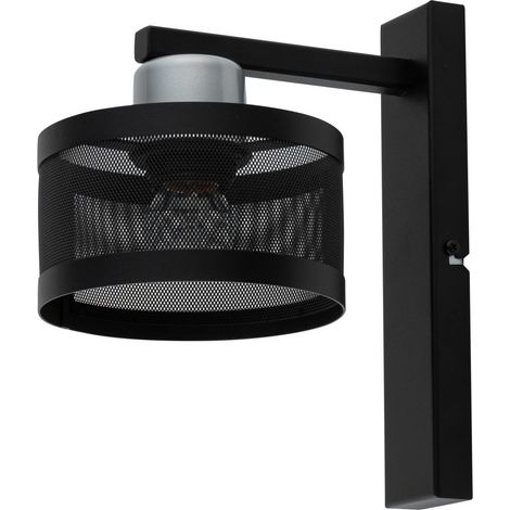 Applique murale industrielle noir/argent Off E27 Sigma