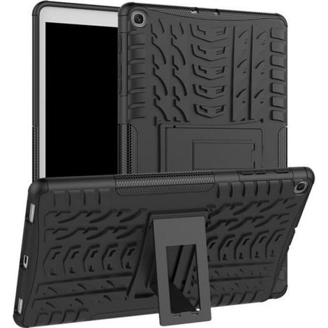 Coque Samsung Galaxy Tab A 10.1 2019 Housse (SM-T510/SM-T515) Étui de Protection avec Support Antichoc Tablette Housse -noir (1/4)