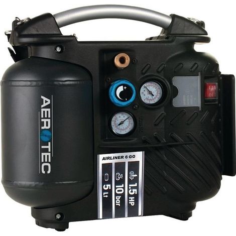 Aerotec Druckluft-Kompressor Airliner 5 Go 5 l 10 bar (1/4)