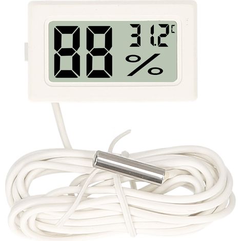 Thermomètre numérique pour aquarium avec écran LCD et sonde NTC étanche -50 °C à 110 °C, idéal pour réfrigérateur, aquarium, incubateur pour reptiles marins et serre. (1/5)