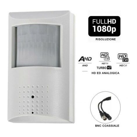 SYS Telecamera HD nascosta sensore finto pir cvi ahd tvi cvbs 2MP 1080p - SE-PIR37