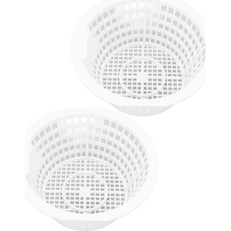 Lot de 2 paniers écumoirs, en plastique haute ténacité, pour enlever les débris, avec un design facile à remplacer, pour piscine au sol, spa modèle 8928