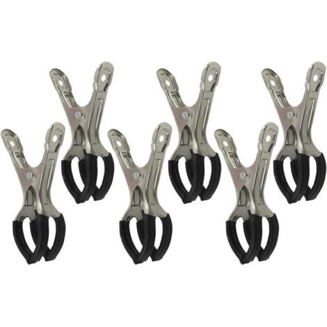 Attaches pour Piscine,6 Pièces Outils en Acier Inoxydable Accessoires Piscine Et Spa pour Abri Hivernage Jardin Extérieur (1/5)