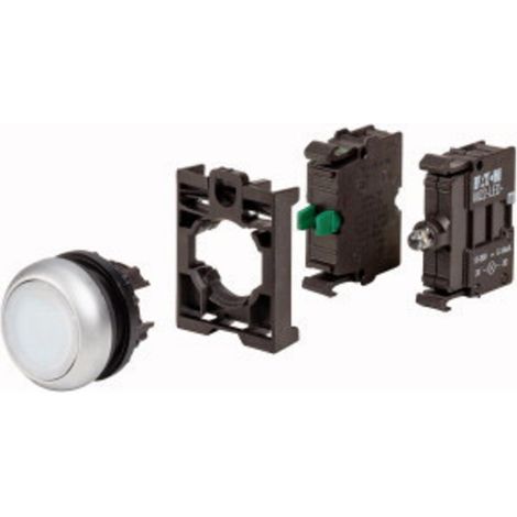 Eaton 110931 M22-DL-W-K10LED-BVP Leuchtdrucktaster Frontring Kunststoff 1 St.
