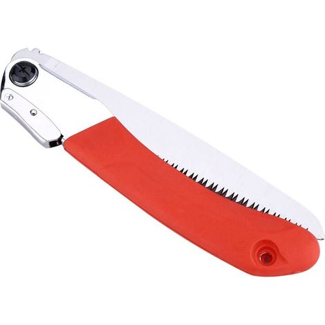 Scie à élagage manuelle pliante portable avec poignée antidérapante pour jardinage et élagage d'arbres (1/5)