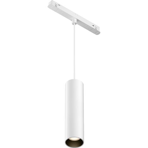 Sospensione binario monofase bianca tubolare LED 12W 3000K (1/5)