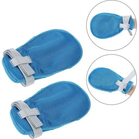 Gants de contention médicale 2 pièces, protection anti-infection pour les mains, mitaines de contrôle des doigts (1/5)
